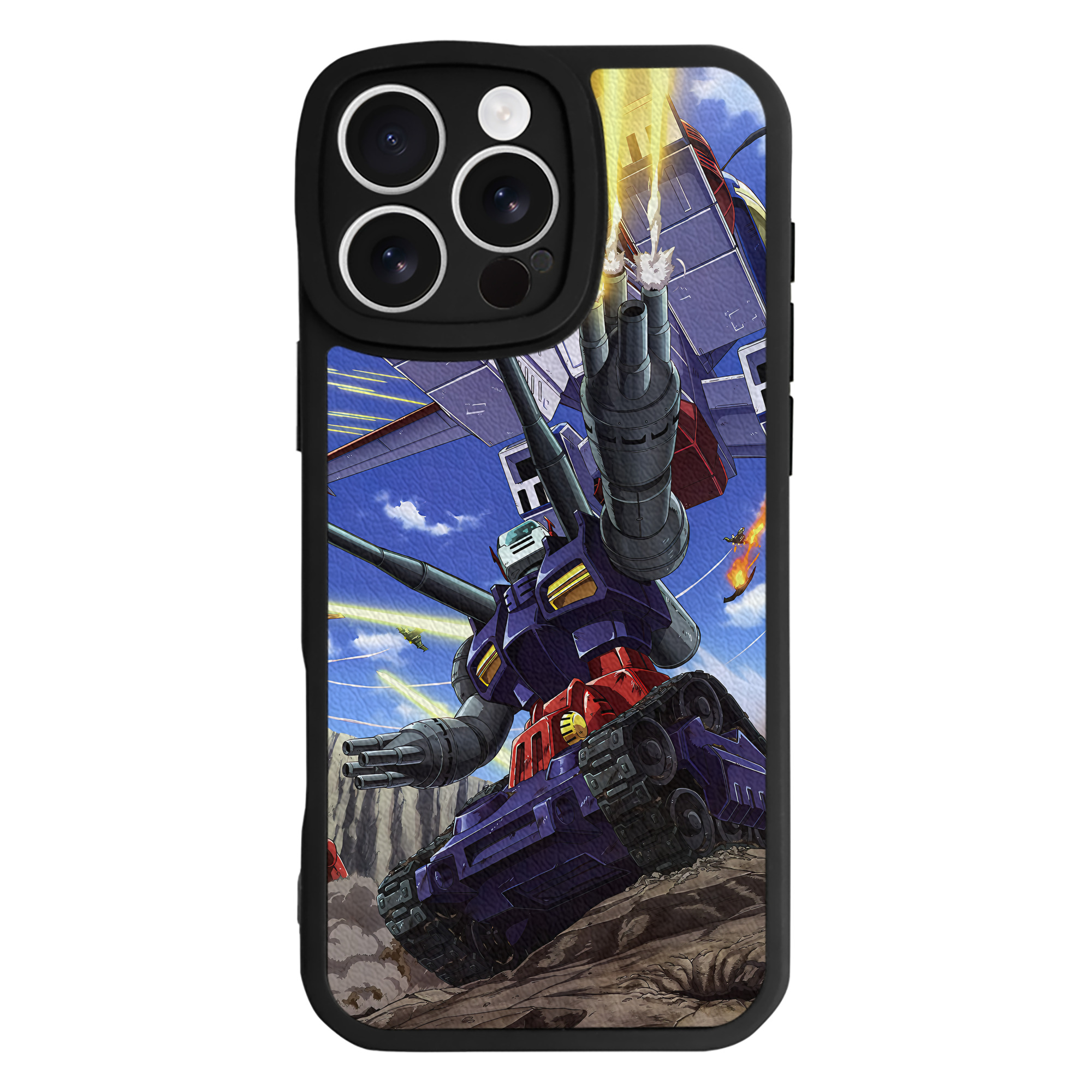 （画像用） 機動戦士ガンダム Mobile Suit Gundam 【iPhone 16シリーズ対応】シリコンスマホケース（レザー調） 材質：シリコン